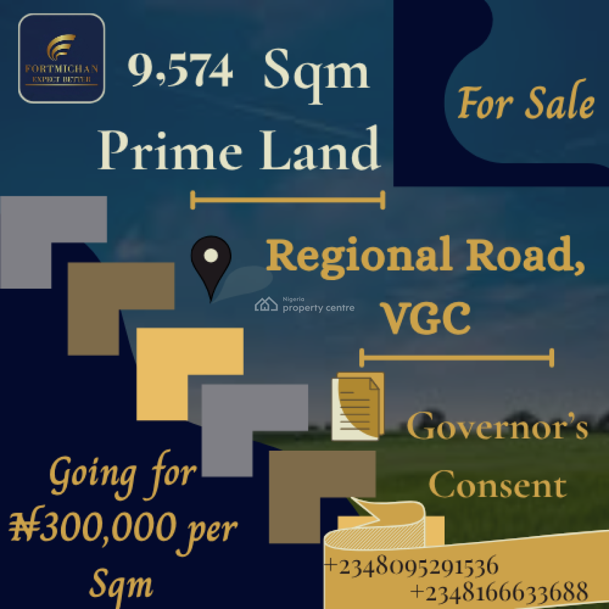 9,574 Sqm Prime Land, Regional Road, By Harris Drive, Vgc, Lekki, Lagos, Land for Sale