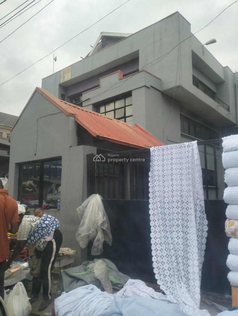 Commercial Building Along The Major Road at Oshodi Bus Stop, Oshodi Bus Stop, By The Pedestrian Bridge, Oshodi, Lagos, Office Space for Rent