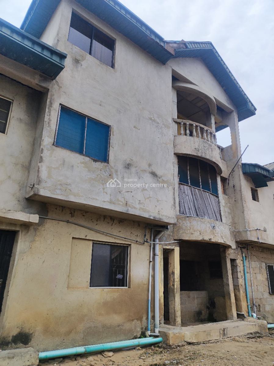 a Maisonette with Attached 2 Unit 3 Bedroom Flats, 5 Isiaka Street, Ojo, Lagos, Terraced Duplex for Sale