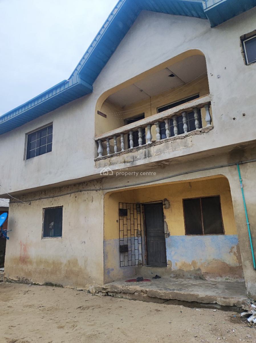 a Maisonette with Attached 2 Unit 3 Bedroom Flats, 5 Isiaka Street, Ojo, Lagos, Terraced Duplex for Sale