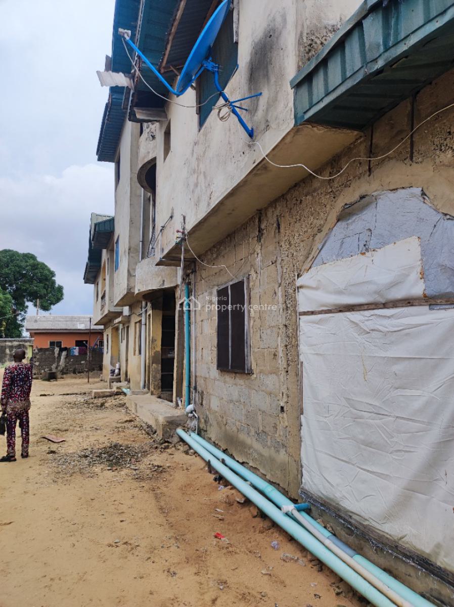 a Maisonette with Attached 2 Unit 3 Bedroom Flats, 5 Isiaka Street, Ojo, Lagos, Terraced Duplex for Sale