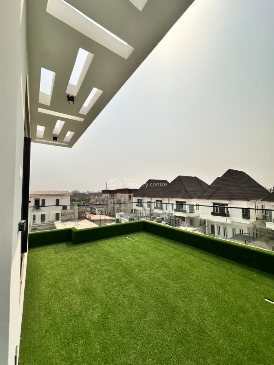 Warm 5 Bedroom Detached with Rooftop ,pool & Bq with 24/7 Security, Osapa, Lekki, Lagos, Detached Duplex for Sale