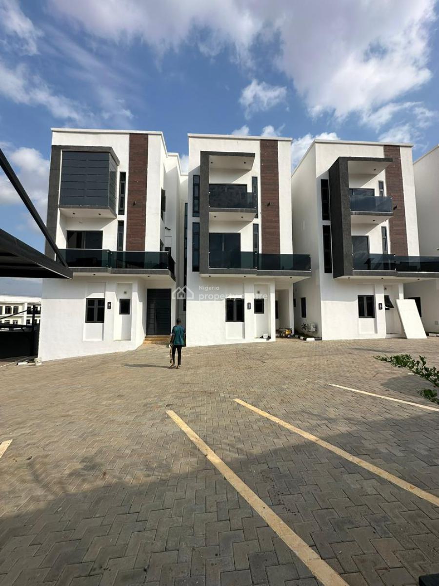 Brand New 4 Bedroom Spacious Terrace Duplex, Bq, Serene Neighborhood, Katampe Extension, Katampe, Abuja, Terraced Duplex for Sale