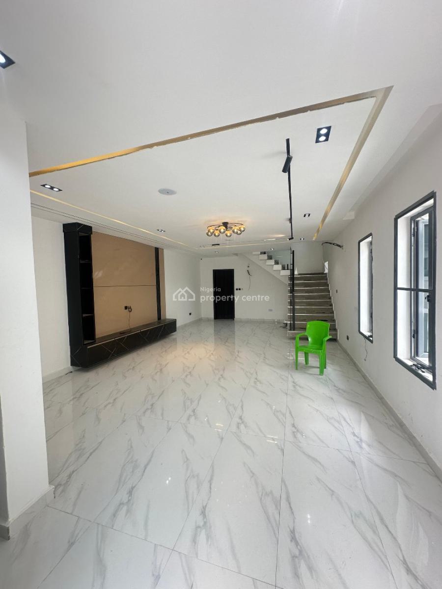 Contemporary 5-bedroom Semi Detached Duplex, Contemporary Detailed Home with Bq in a Serene Neighborhood, Ikate, Lekki Phase 1, Lekki, Lagos, Semi-detached Duplex for Sale