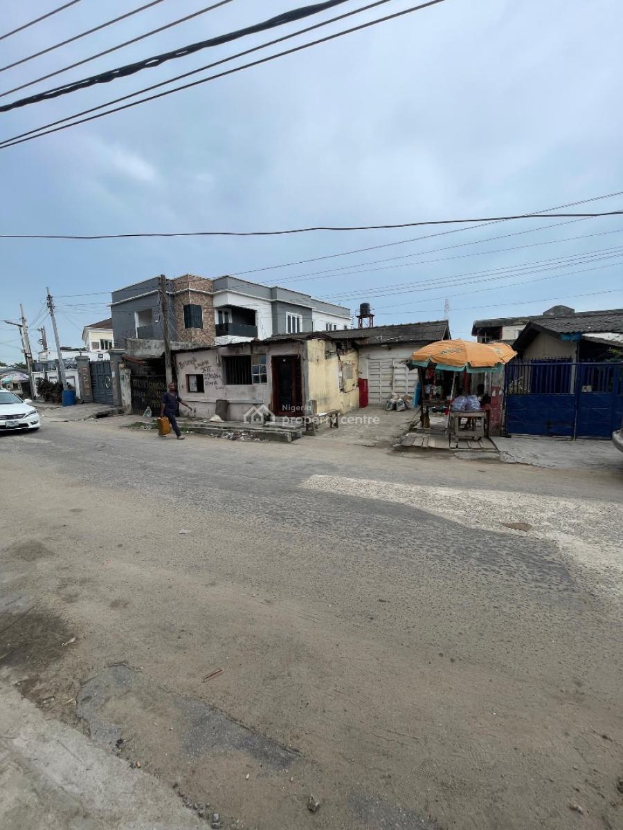 Buy-and Rebuild Bungalow on a Well Pave Street in a Serene Environment, Buy-and-rebuild Bungalow in a Serene, Interlocked Street, Surulere, Lagos, House for Sale