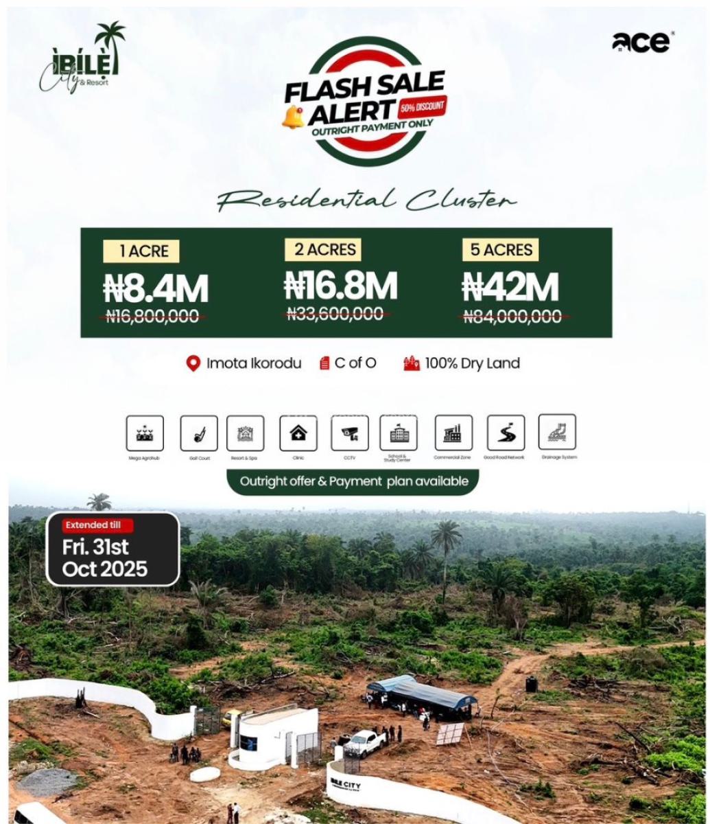 Ibile City & Resort -- Residential Clusters  Build Your Future., Imota, Ikorodu, Lagos, Mixed-use Land for Sale