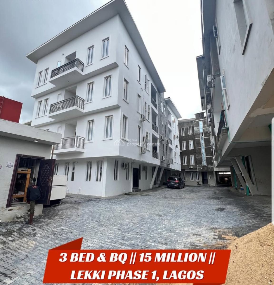3 Bedroom & Bq Available, Lekki Phase 1, Lekki, Lagos, Flat / Apartment for Rent