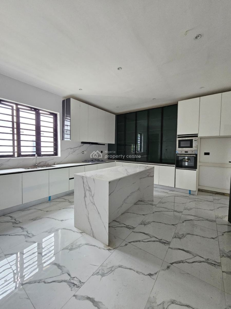 Contemporary 5-bedroom Semi Detached  with Bq & Pool & Rooftop, Lekki, Lagos, Semi-detached Duplex for Sale