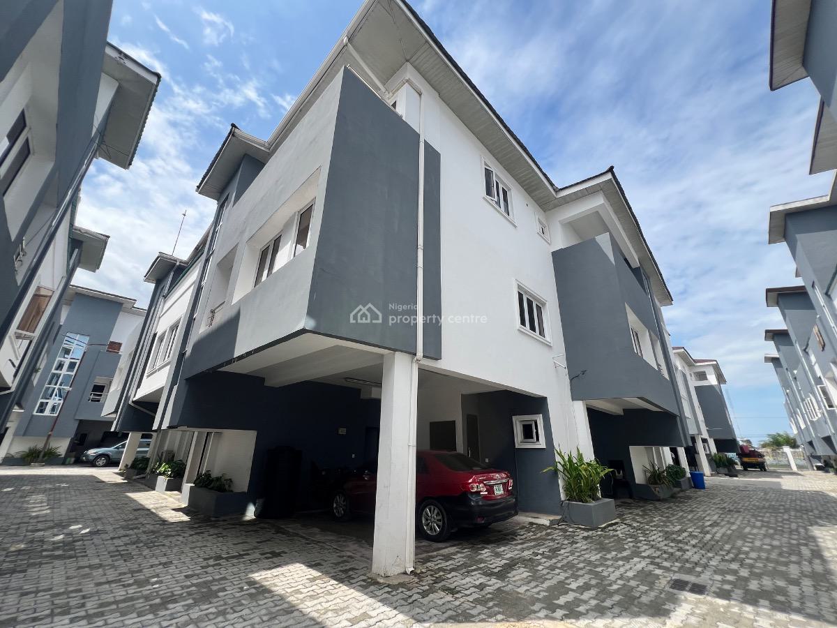 Spacious 4 Bedroom Terrace House with a Room Bq, Ikate Elegushi, Lekki, Lagos, Terraced Duplex for Rent