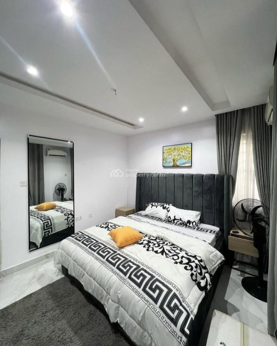 Furnished and Serviced 2 Bedroom En-suite Flat with Fitted Kitchen, Before Chevron Drive, Osapa, Lekki, Lagos, Flat / Apartment for Rent