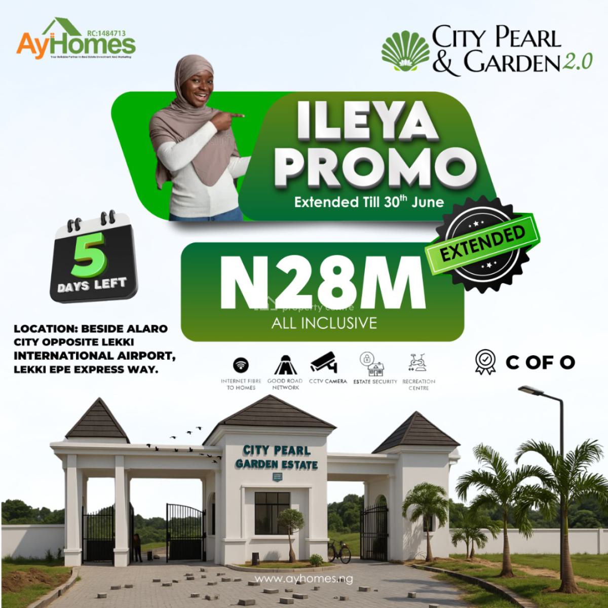Cheap Plots of Land in Serene Environment, City Pearl and Gardens Estate 2.0, Beside Alaro City, Ibeju Lekki, Lagos, Mixed-use Land for Sale