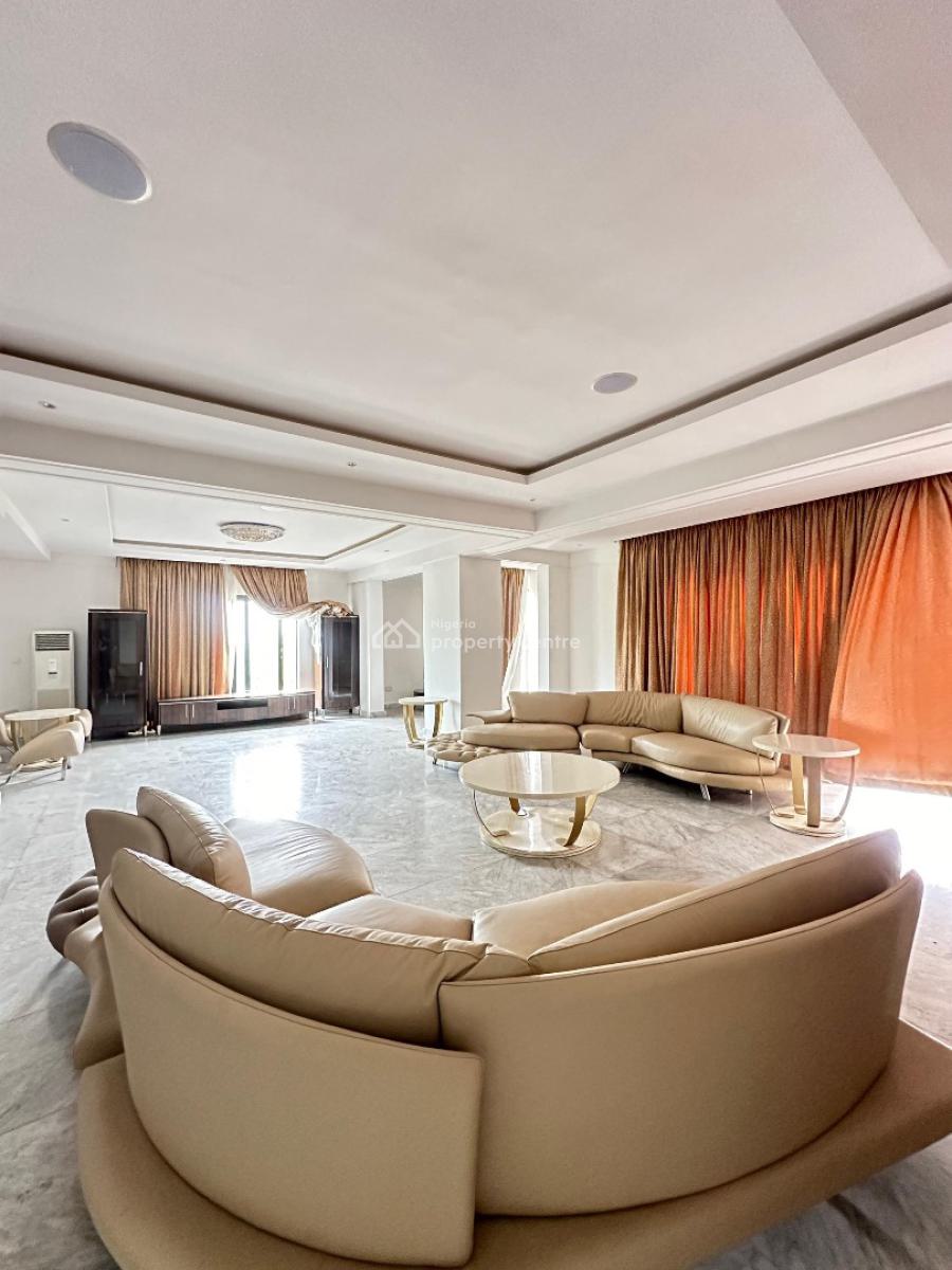 Luxurious 5 Bedroom Waterfront Villa with Bq, Pool and Gym, Tastefully Furnished Waterfront Property with Jetty, Banana Island, Ikoyi, Lagos, Detached Duplex for Sale