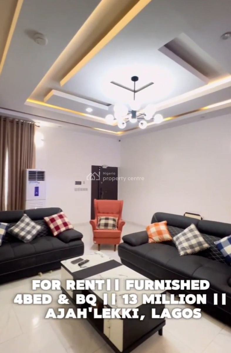 Luxury Furnished 4bedroom Fully Detached Duplex, Abraham Adesanya Bustop, Lekki Phase 2, Lekki, Lagos, Detached Duplex for Rent