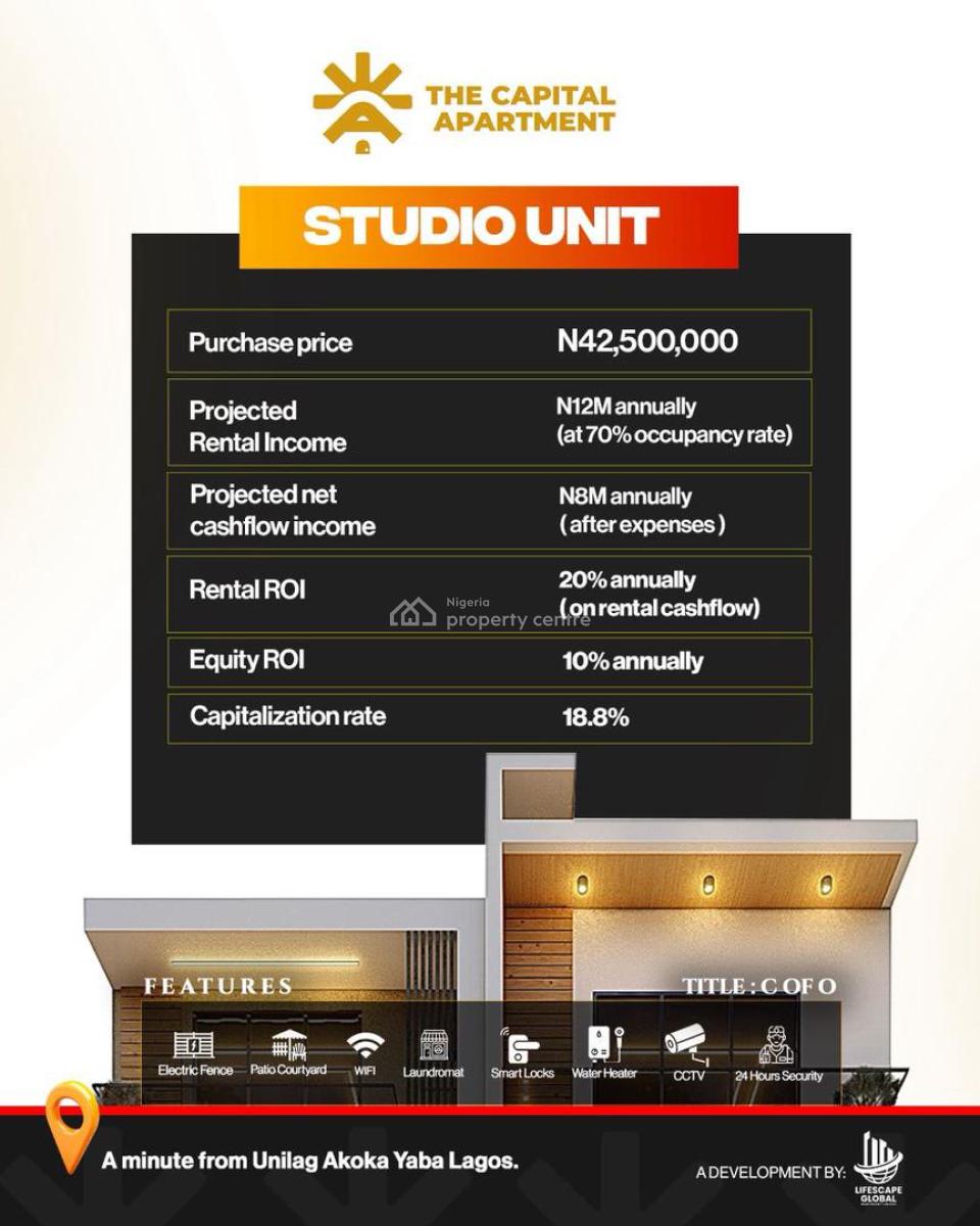 Capital Apartments, Unilag Area, Akoka, Yaba, Lagos, Flat / Apartment for Sale