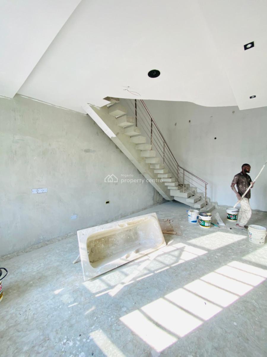 Newly Built 4 Bedroom Terrace with Open Plan Kitchen, and Bq, Ikate, Lekki, Lagos, Terraced Duplex for Rent