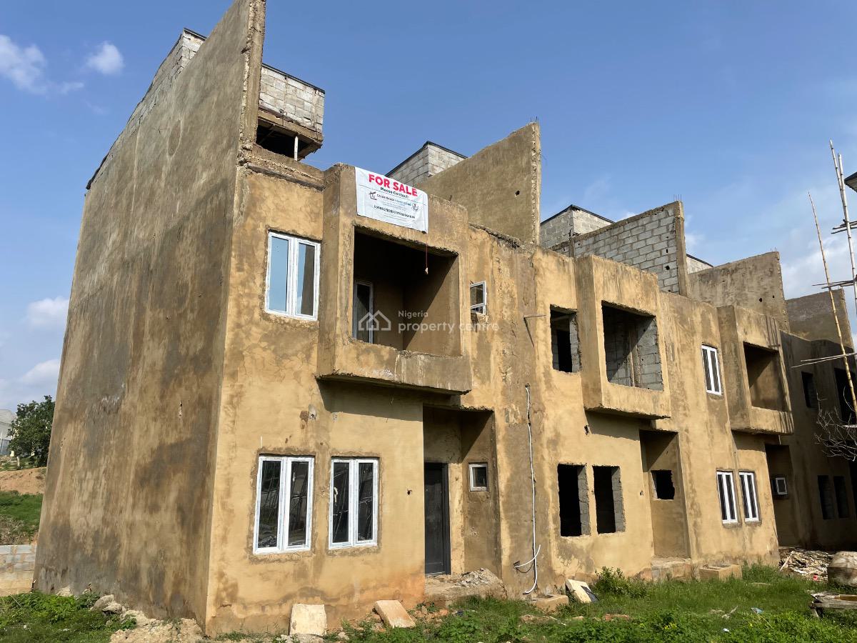3 Bedroom Terrace Corner Piece with Loft, By Nezamiye Hospital, After Epic Center, Karmo, Abuja, Terraced Duplex for Sale