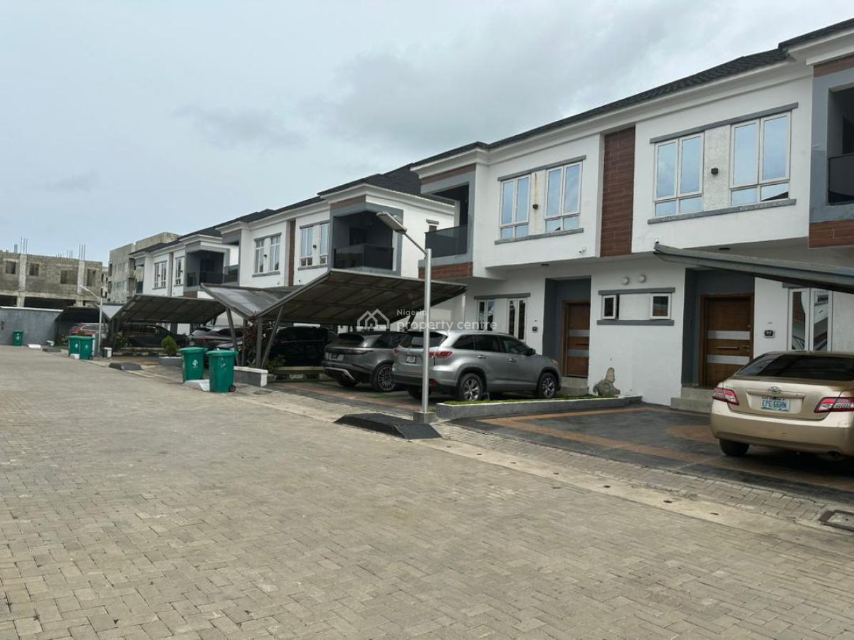 4 Bedroom Semi Detached Duplex with Pool and Bq, Lekki Phase 1, Lekki, Lagos, Semi-detached Duplex for Rent