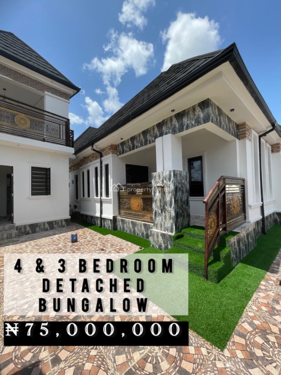 Luxury 4-bedroom Detached Bungalow with Security House Owerri, Akanawu Estate Extension, New Owerri, Owerri Municipal, Imo, Detached Bungalow for Sale