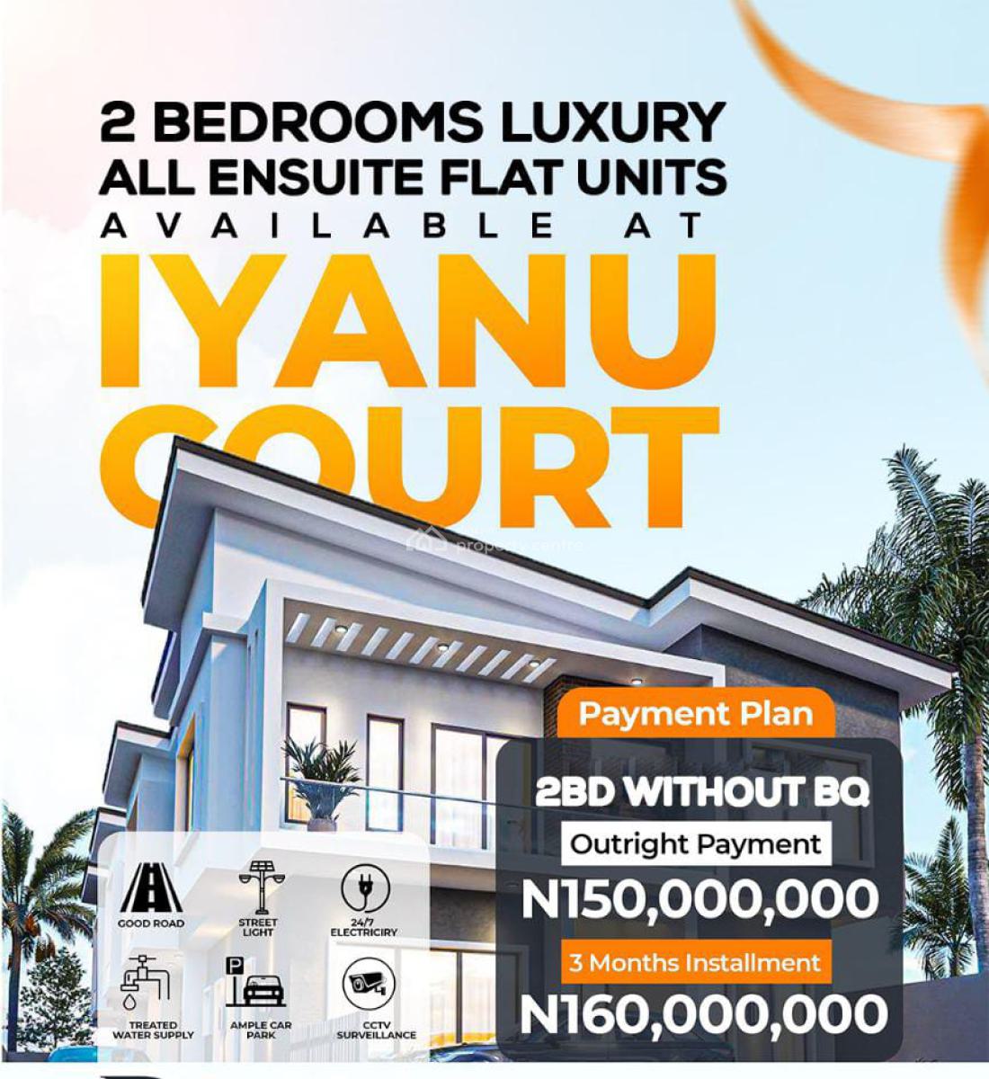 Luxury 2 Bedroom Apartments with Deed of Conyence, Along Gra/international Airport, Ikeja, Lagos, Block of Flats for Sale