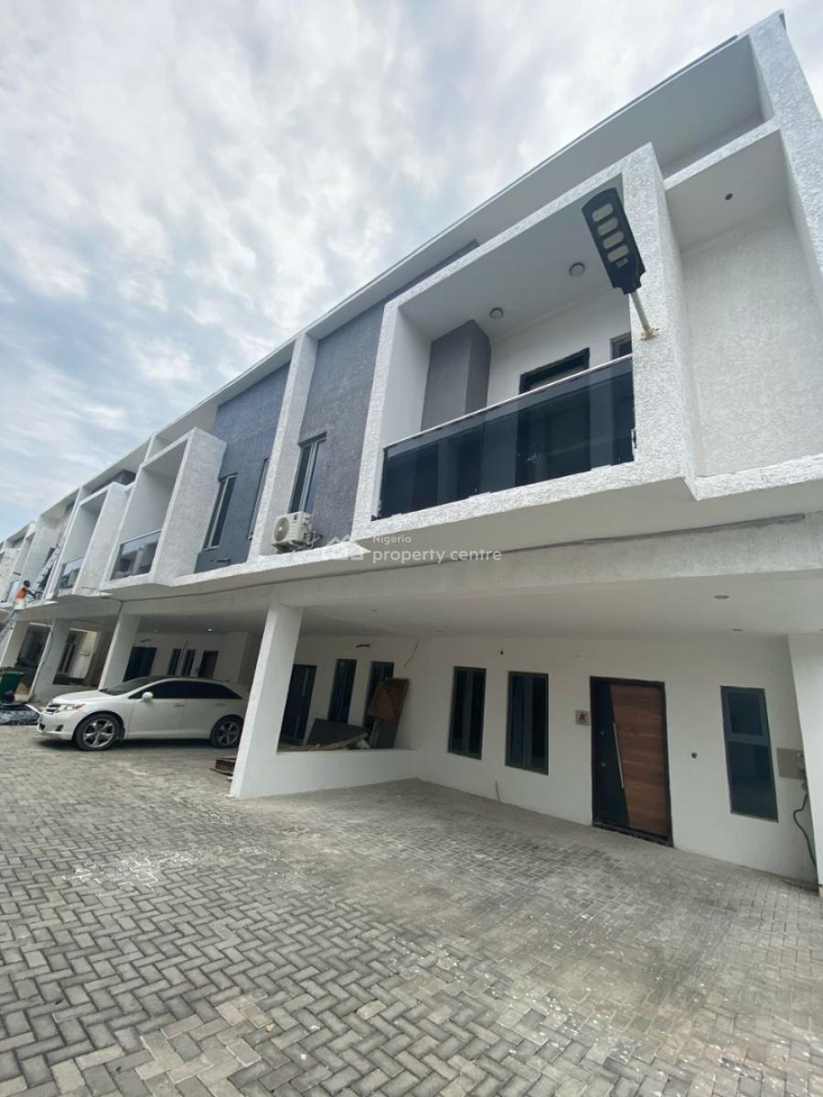 Sharp 4 Bedrooms Terraced Duplex with Fully Fitted Kitchen, Tv Consoles, Orchid, Victoria Crest, Lekki, Lagos, Terraced Duplex for Rent