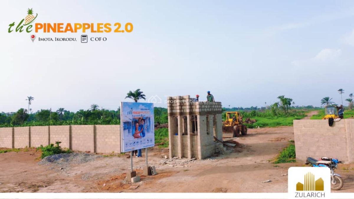 1 Acre (6 Plots of Land) with C of O, Pineapple Estate, Imota, Ikorodu, Lagos, Residential Land for Sale