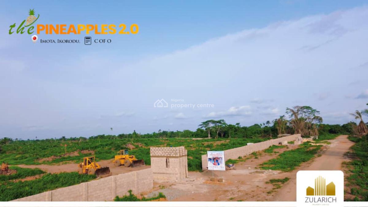 1 Acre (6 Plots of Land) with C of O, Pineapple Estate, Imota, Ikorodu, Lagos, Residential Land for Sale