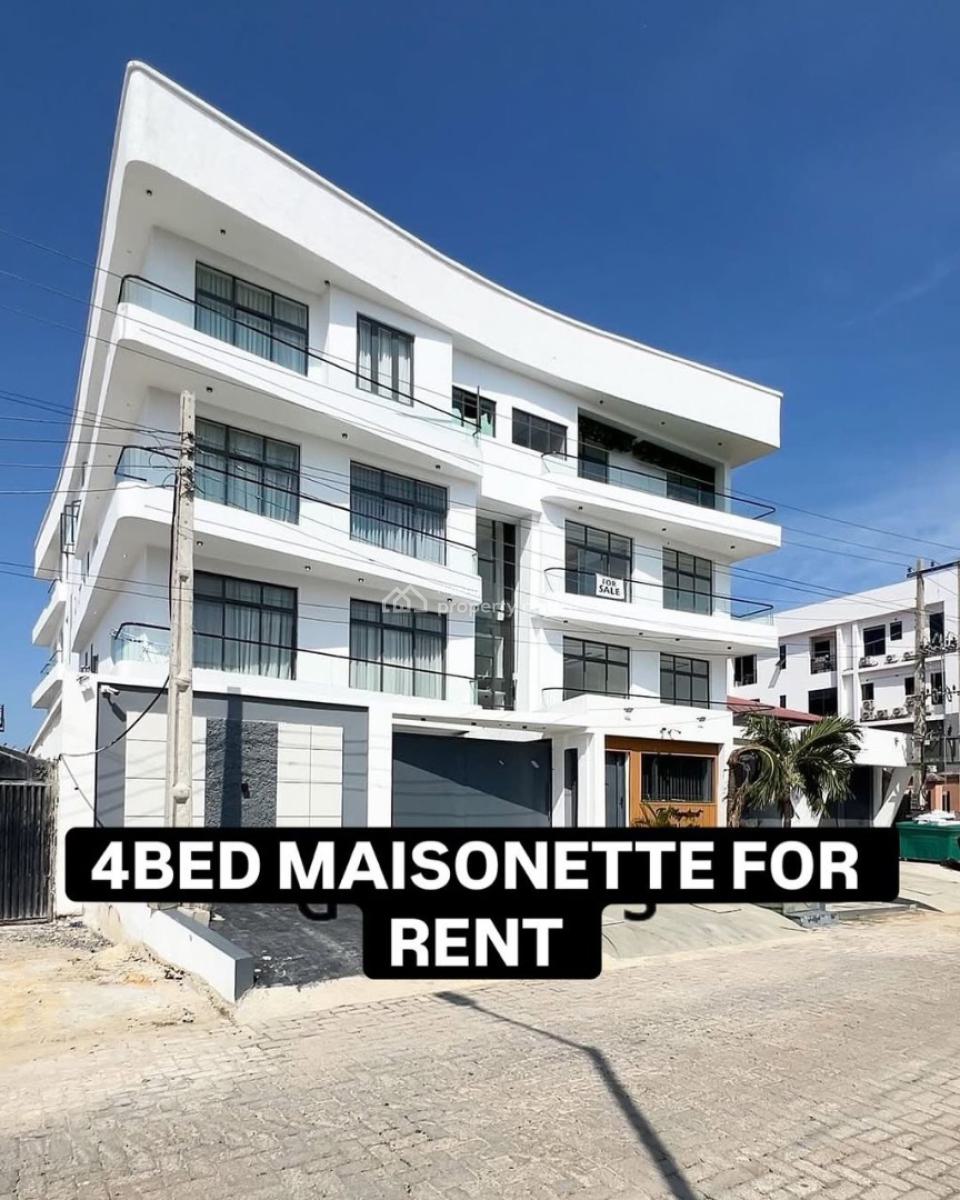 4 Bedroom Maisonette, Lekki Phase 1, Lekki, Lagos, Detached Duplex for Rent