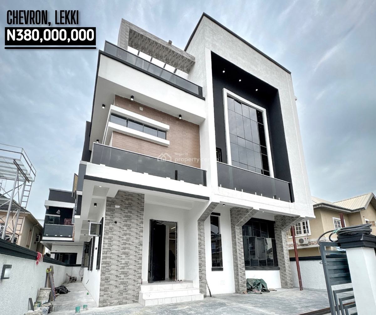 Luxury 5 Bedrooms Detached Duplex, Chevron Drive, Lekki Expressway, Lekki, Lagos, Detached Duplex for Sale