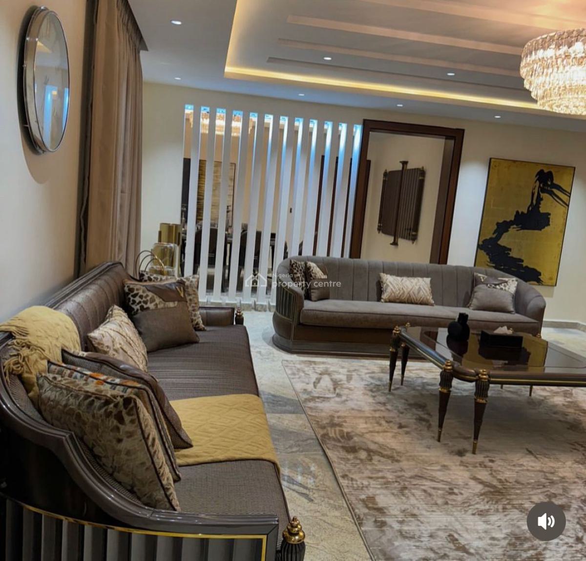 Spacious and Elegant 7 Bedroom Fully Furnished Duplex with 2 Bedroom Bq, Maitama District, Abuja, Detached Duplex for Rent