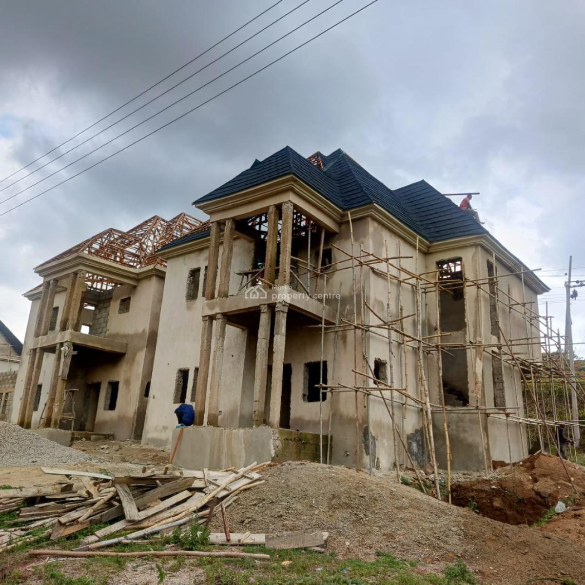 4 Bedrooms Terraced Duplex (roofed Carcass) Within an Estate, Maitama 2, Maitama District, Abuja, Terraced Duplex for Sale