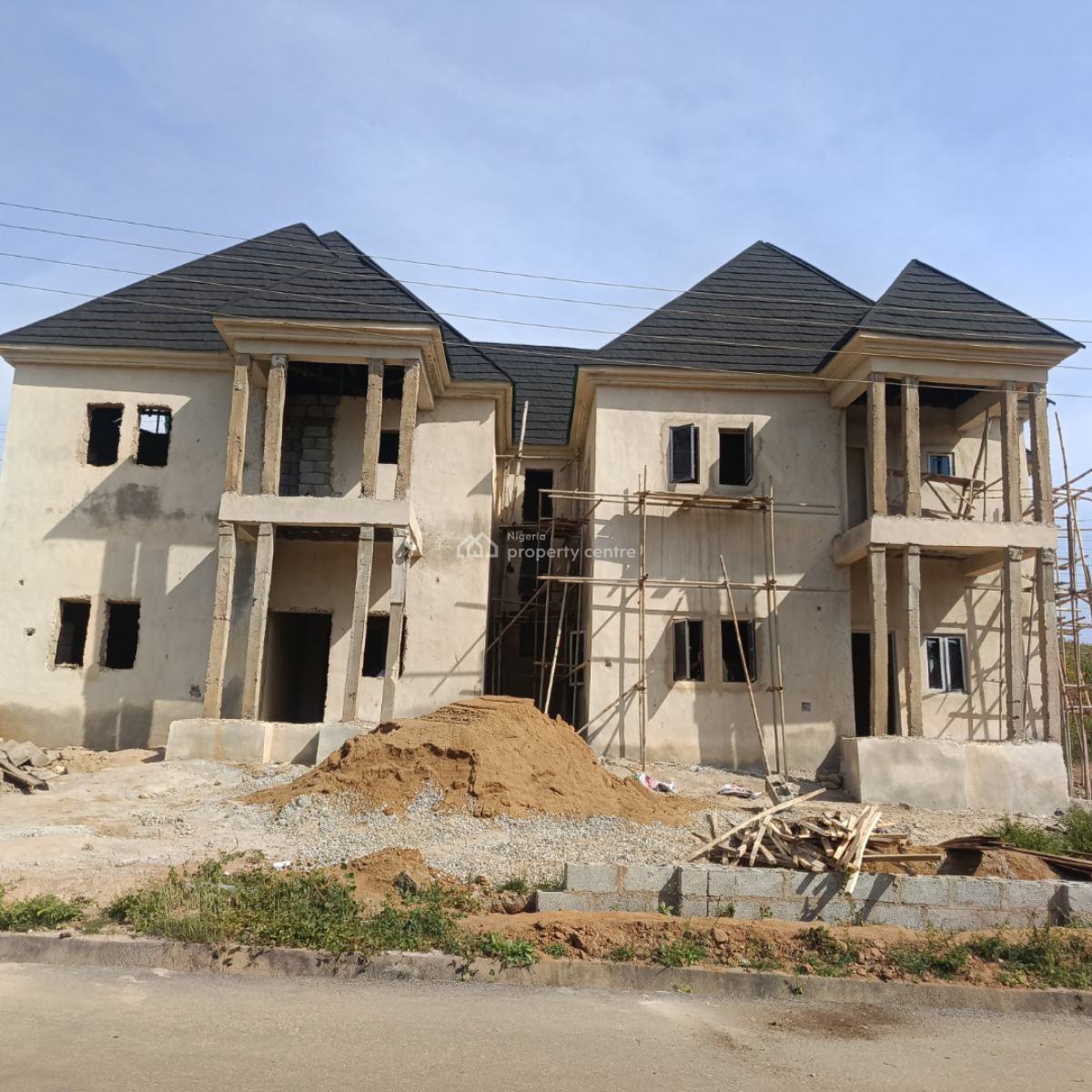 4 Bedrooms Terraced Duplex (roofed Carcass) Within an Estate, Maitama 2, Maitama District, Abuja, Terraced Duplex for Sale