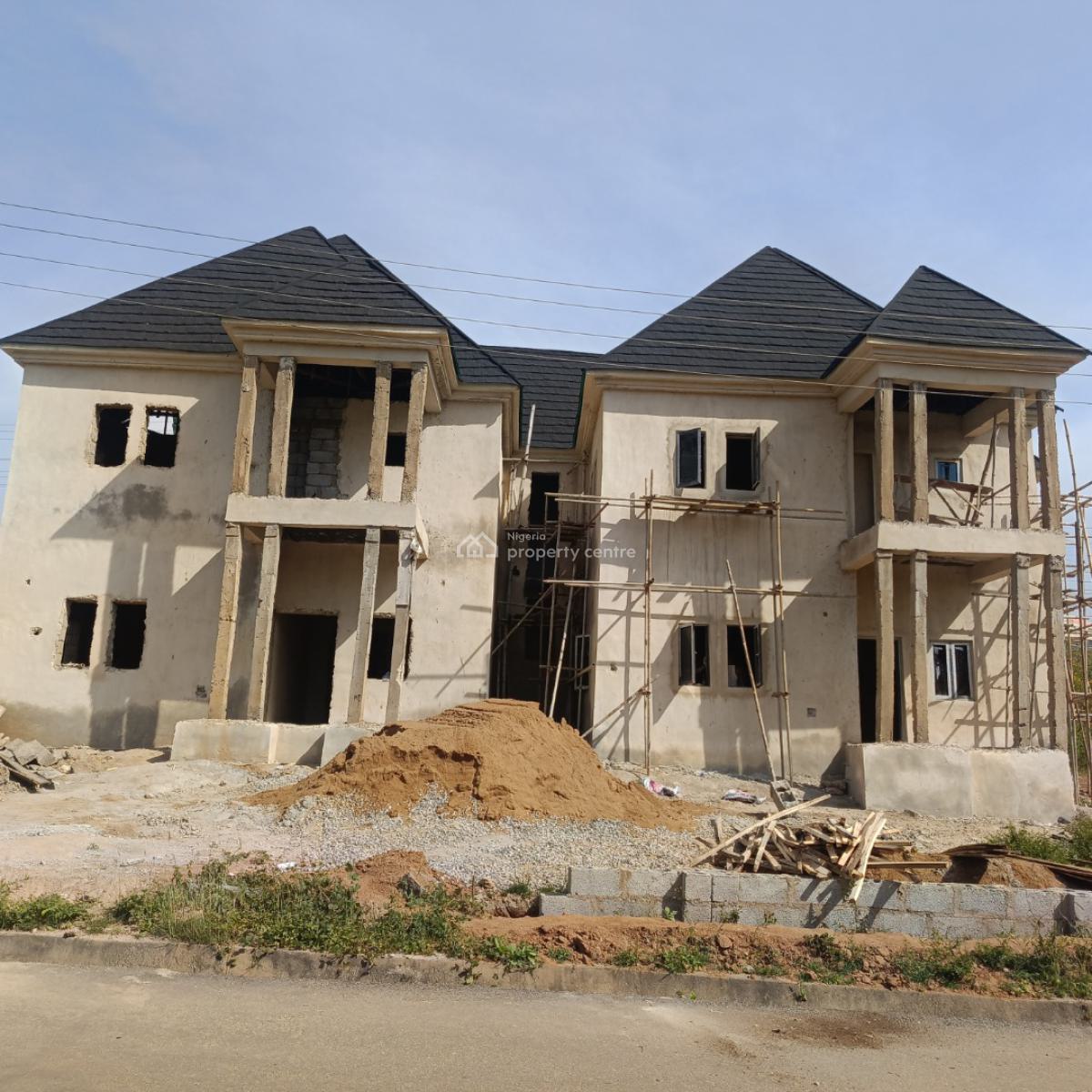 4 Bedrooms Terraced Duplex (roofed Carcass) Within an Estate, Maitama 2, Maitama District, Abuja, Terraced Duplex for Sale