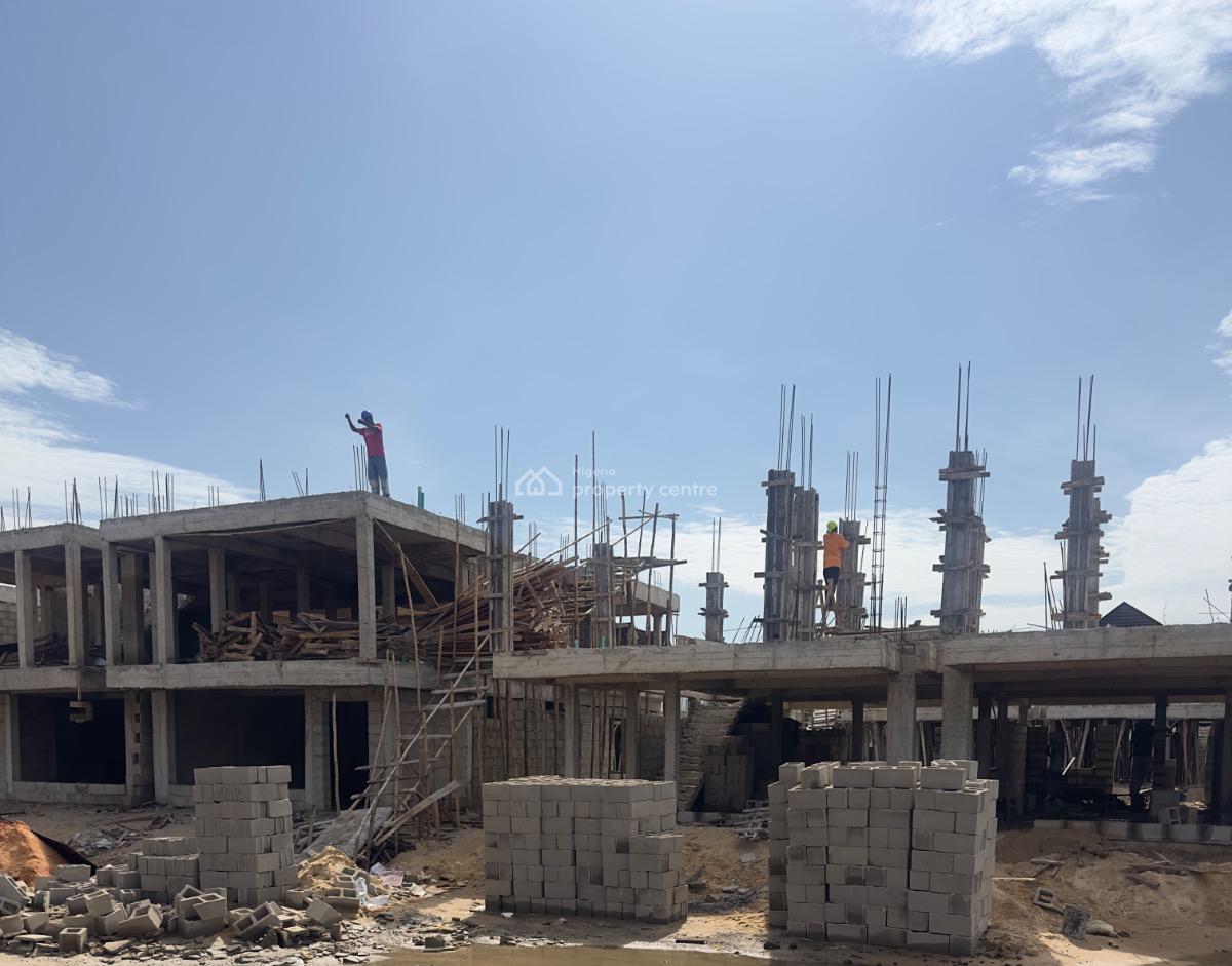 Offplan 5 Bedrooms House, Western Foreshore Estate, By Pinnock Beach, Osapa, Lekki, Lagos, Semi-detached Duplex for Sale
