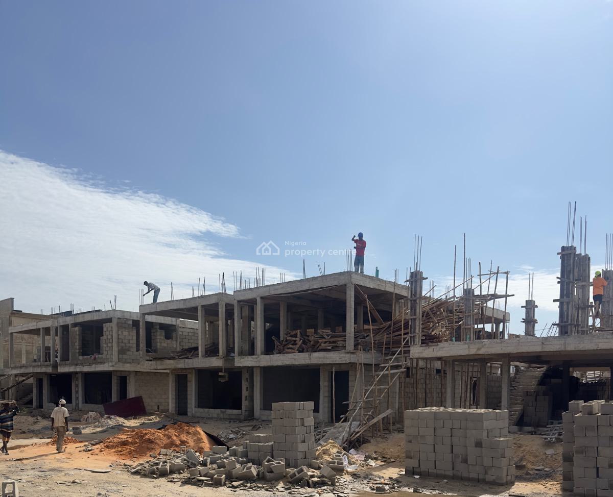 Offplan 5 Bedrooms House, Western Foreshore Estate, By Pinnock Beach, Osapa, Lekki, Lagos, Semi-detached Duplex for Sale