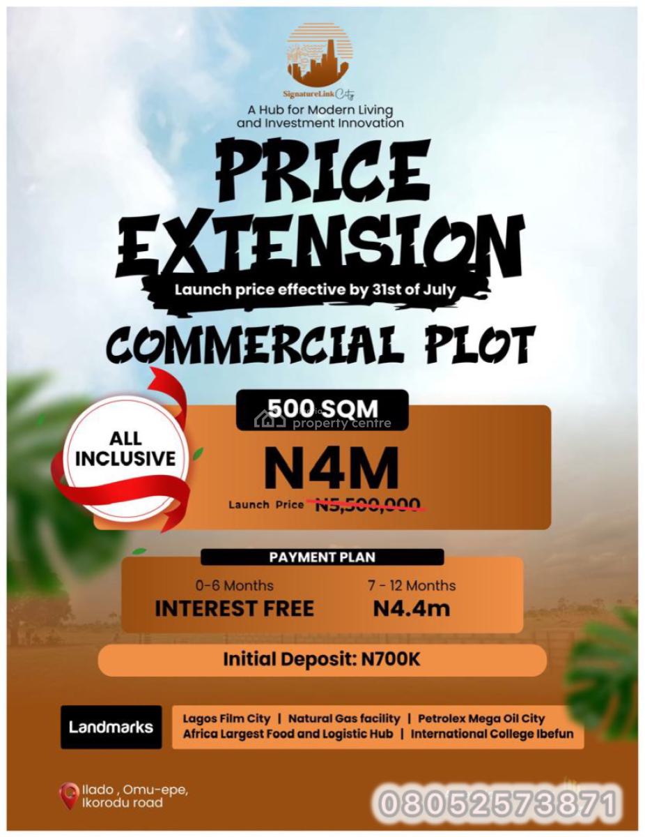 Signature City: Dry Land in a Fast Developing Location, Ilado, Off Omu-epe, Ikorodu Road, Ikorodu, Lagos, Mixed-use Land for Sale