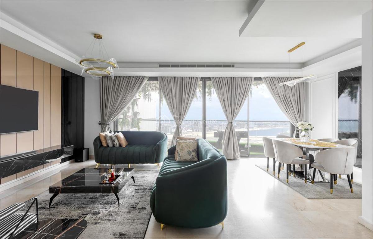 Stunning 3 Bedroom Apartment W/all Modern Conveniences, Eko Atlantic City, Lagos, Flat / Apartment Short Let