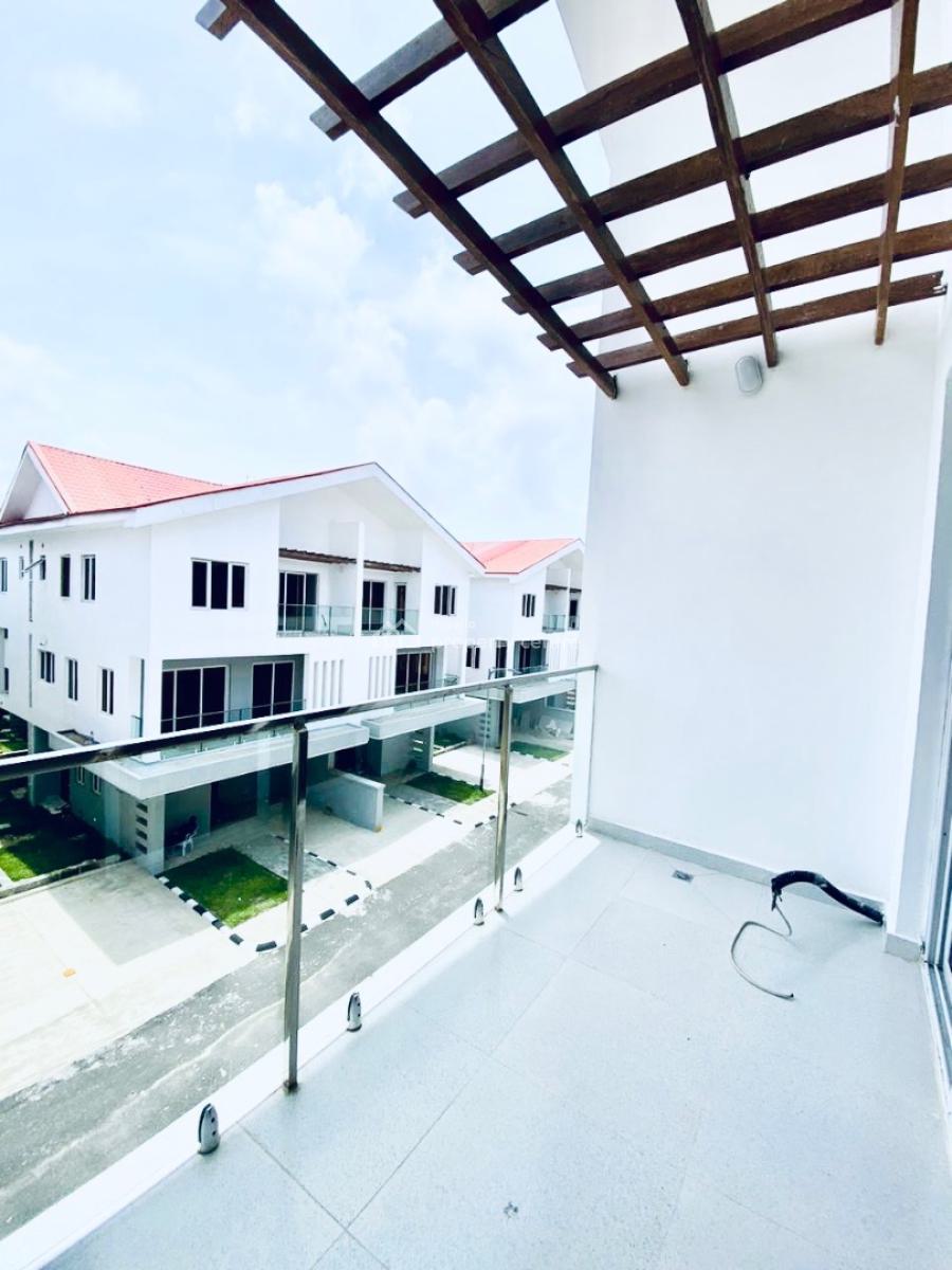Fully Serviced / a Contemporary 4 Bedroom Duplex with Bq, Chevron, Lekki Phase 2, Lekki, Lagos, Semi-detached Duplex for Rent