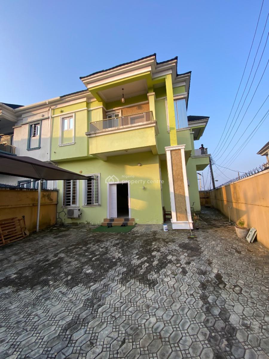 Spacious and Lovely 4 Bedroom Semi Detached Duplex with a Bq, Thomas Estate., Ajah, Lagos, Semi-detached Duplex for Rent