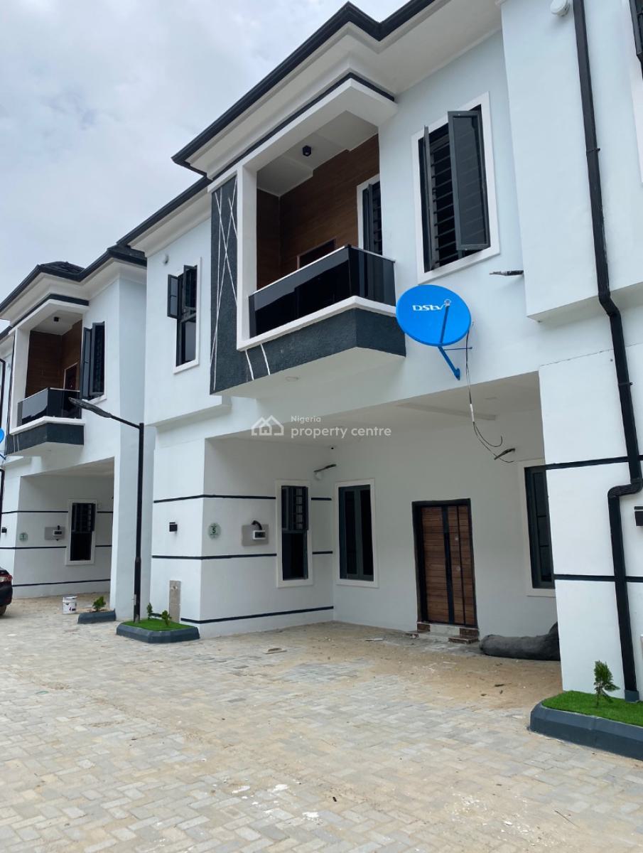 Spacious 4 Bedrooms Terraced Duplex with 3 Months Payment Plan, Mobile Road, Off Emerald Garden Estate, Ilaje, Ajah, Lagos, Terraced Duplex for Sale