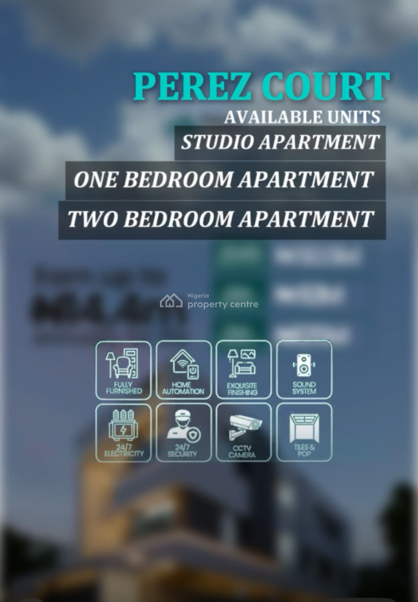 Perez Court: Studio and One Bedroom Apartment Available for Purchase, Surulere, Lagos, Surulere, Lagos, Flat / Apartment for Sale