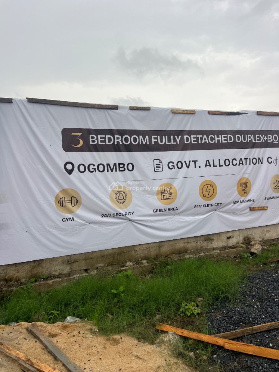 Contemporary Verified 3 Bedroom Fully Detached Bungalow with C of O, Affordable Secured Emerald Estate, Ogombo, Ajah, Lagos, Detached Bungalow for Sale