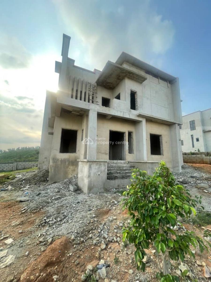4 Bedroom Detached Duplex + Bq (carcass), Life Camp, Abuja, Detached Duplex for Sale