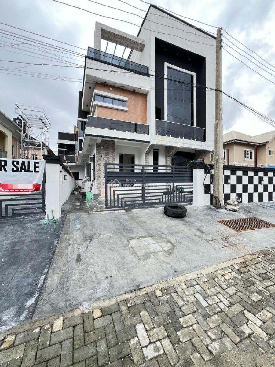 Exquisitely Finished 5 Bedroom Fully Detached Duplex with Bq, Chevron, Lekki, Lagos, Detached Duplex for Sale