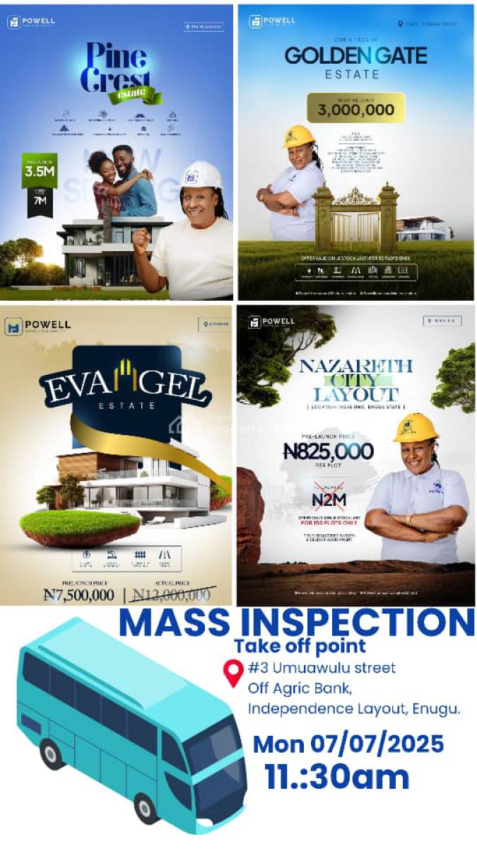 Good C of O Table Land, Enugu Nssuka Road, Abakpa Nike, Enugu, Enugu, Mixed-use Land for Sale