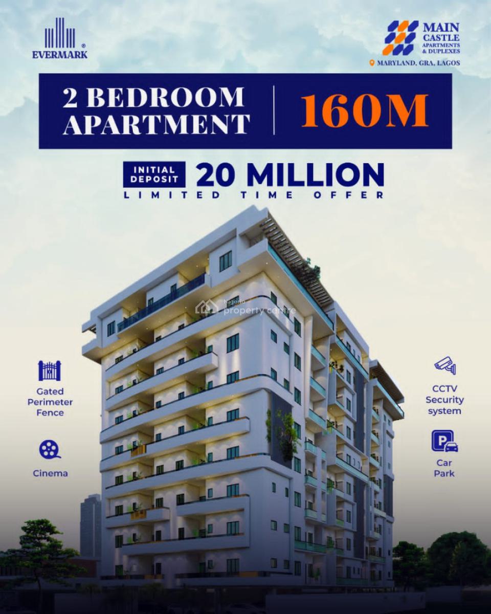 Luxury 2 Bedroom Apartment, Main Castle Apartments Located in Maryland, Ikeja, Lagos, Block of Flats for Sale