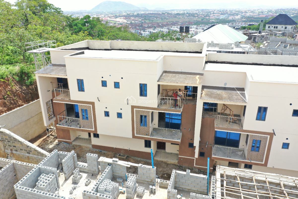 Newly Bult Semi Finished 4-bedroom Semi Detached Duplex with 1-room Bq, Works and Housing Estate, Gwarinpa, Abuja, Terraced Duplex for Sale