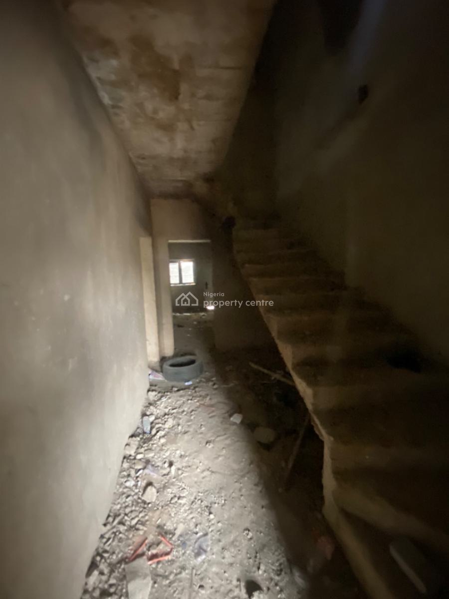 Shell Finished 5 Bedroom Fully Detached Duplex, 90% Finished, Mabushi, Abuja, Detached Duplex for Sale