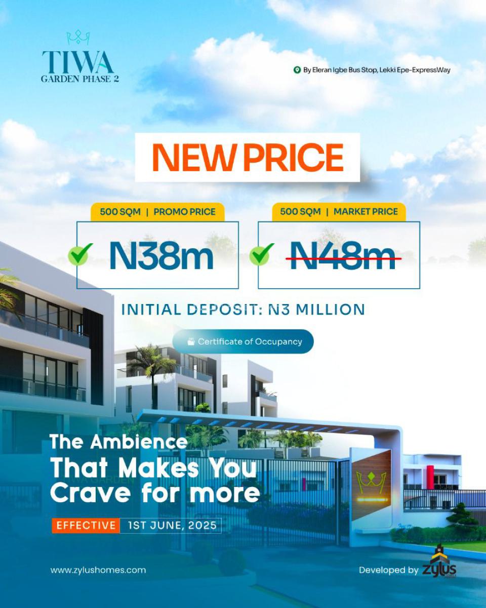 C of O (+2348025542089), Lekki-epe Express Way, Tiwa Garden Phase 2 Estate, Eleranigbe, Ibeju Lekki, Lagos, Mixed-use Land for Sale