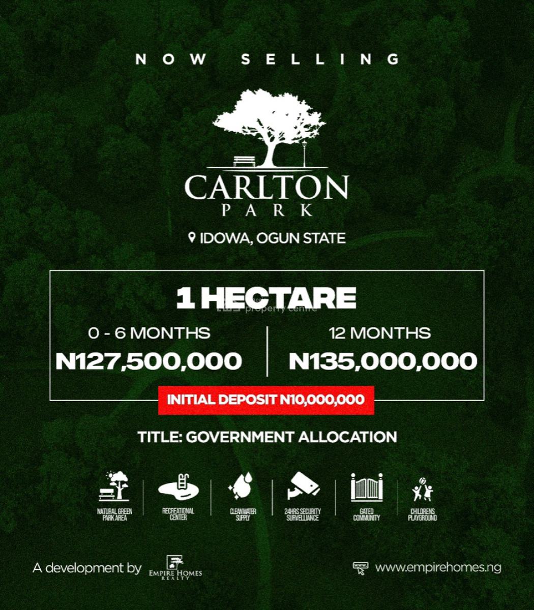 Carlton Park Estate, Old Lagos Road, Idowa, Ijebu Ode, Ogun, Mixed-use Land for Sale