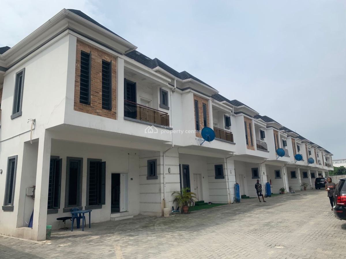 Lovely Serviced 4 Bedroom Terrace Duplex Within a Nice Neighborhood, Orchid Road, Lekki, Lagos, Terraced Duplex for Rent